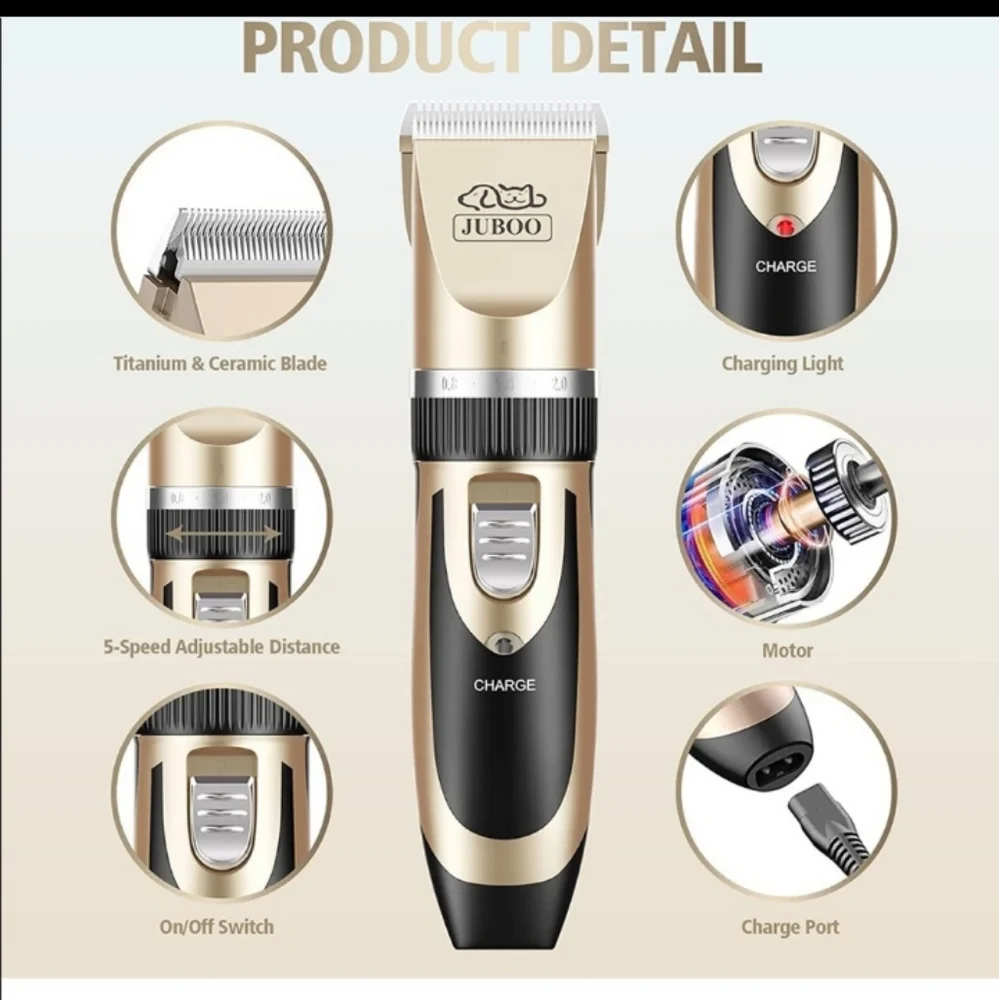 New Dog Clippers Low Noise Professional Groomers Cordless